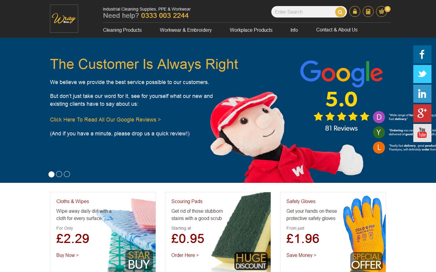 Wray Bros Ltd Website