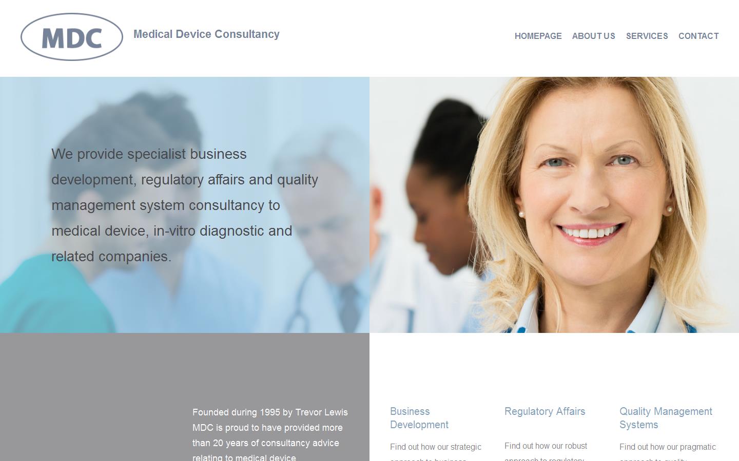 Medical Device Consultancy Website