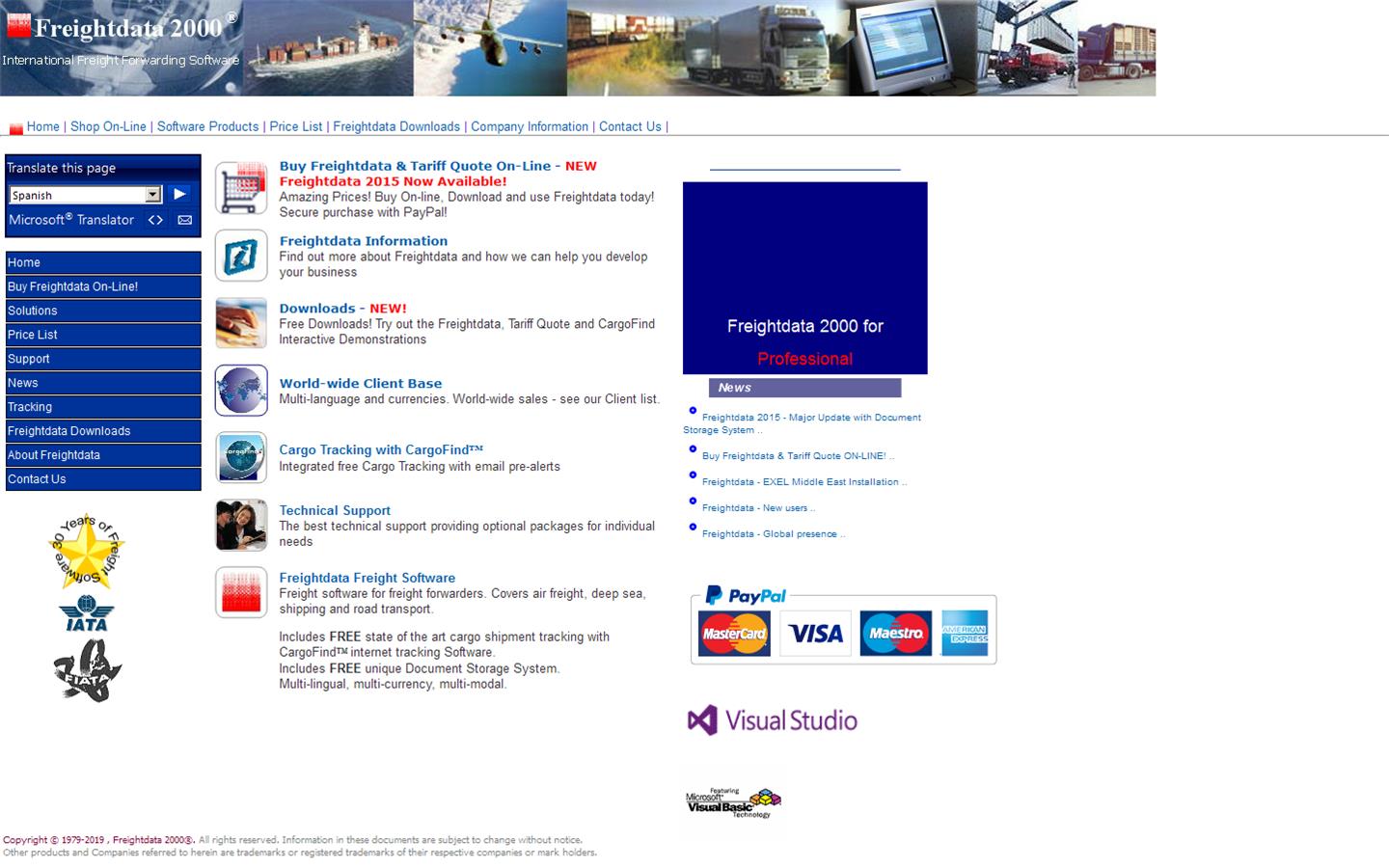 Freightdata 2000 Ltd Website