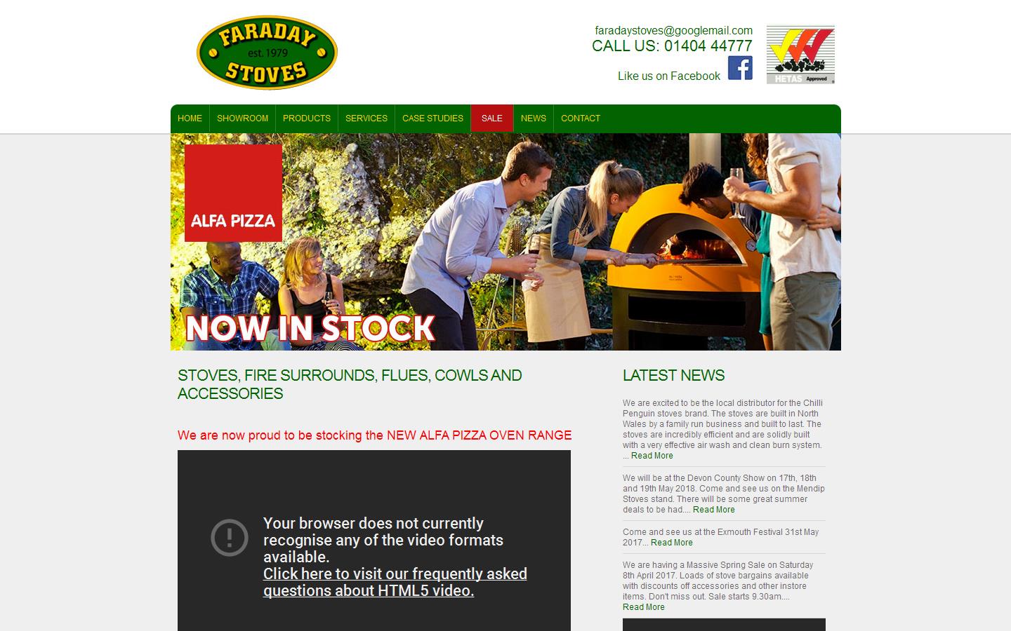 Faraday Stoves Website