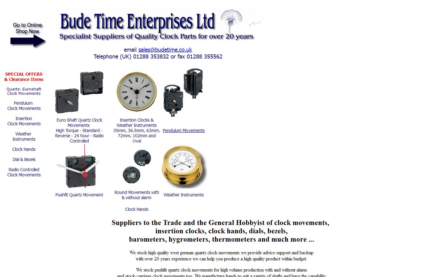 Bude Time Enterprises Ltd Website