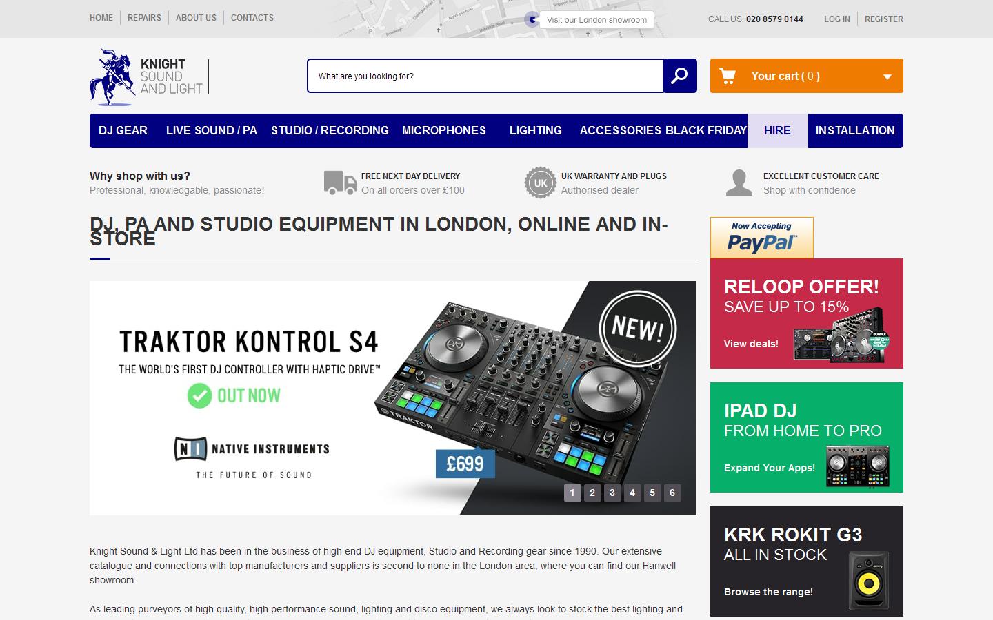 Knight Sound & Light Website