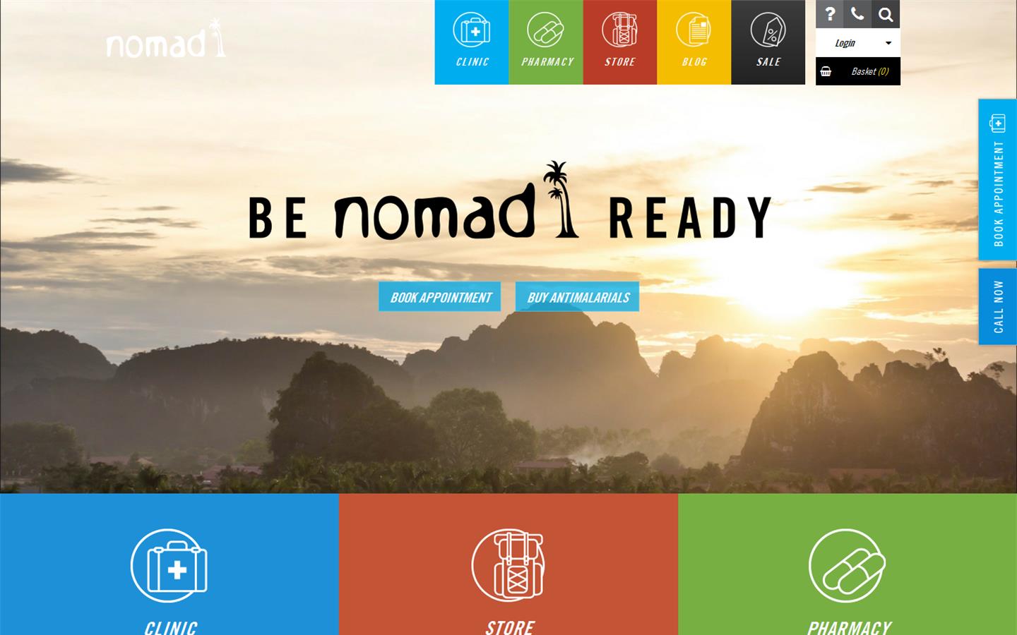 Nomad Travellers Store & Medical Centre Website