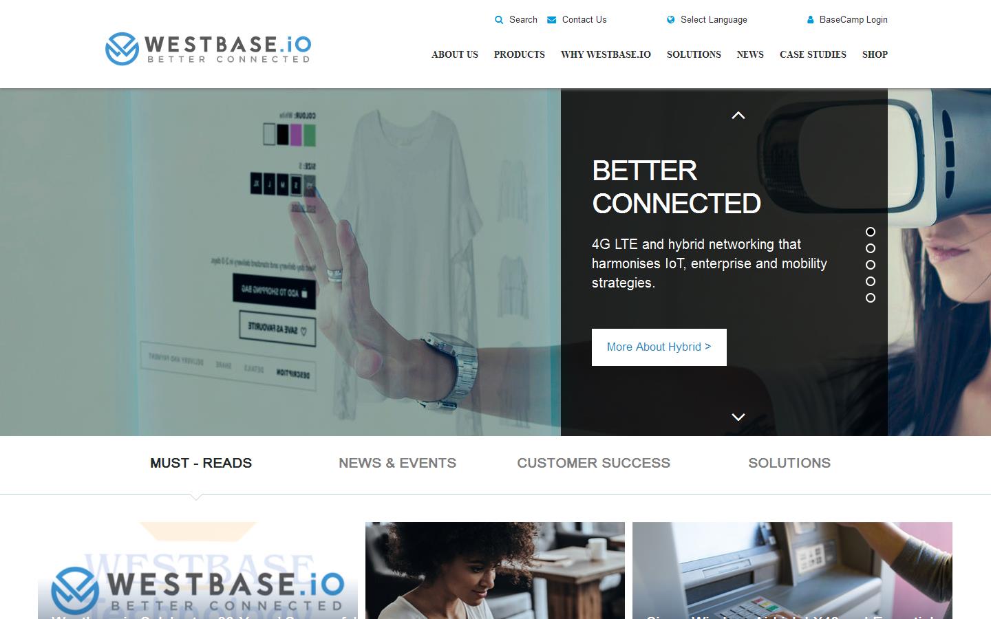 Westbase I O Website