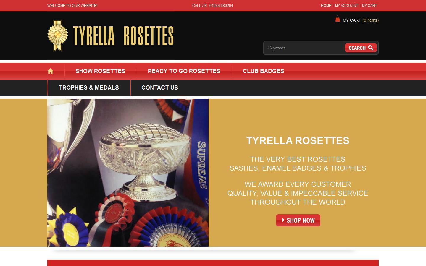 Tyrella Rosettes Website