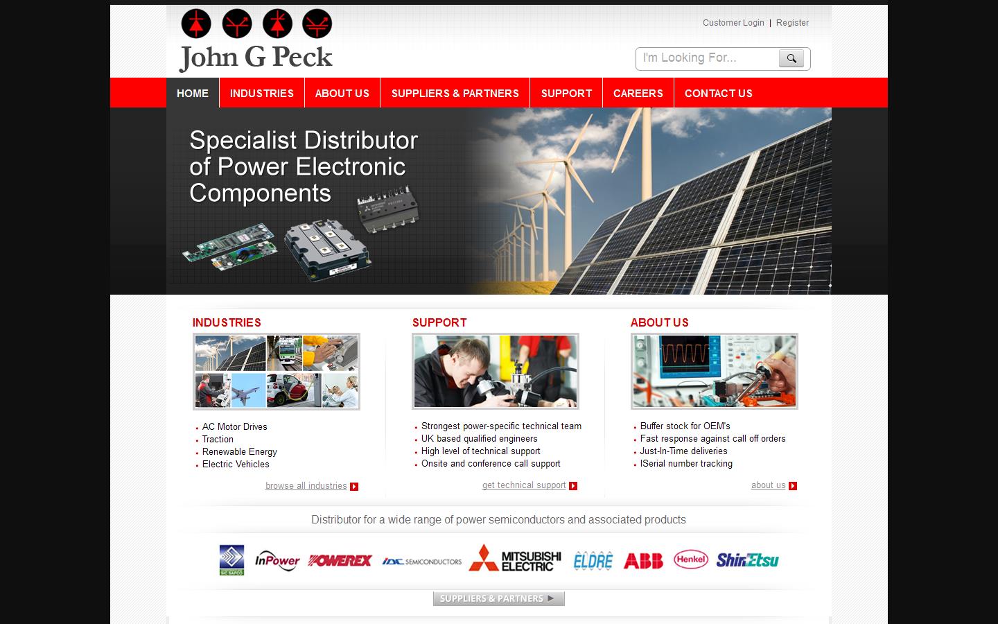 John G Peck Ltd Website