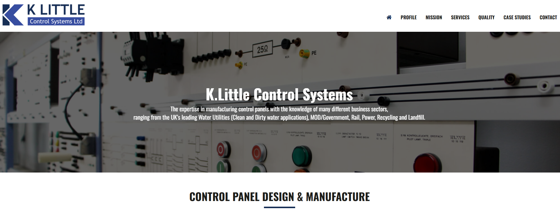K Little Control Systems Ltd Website