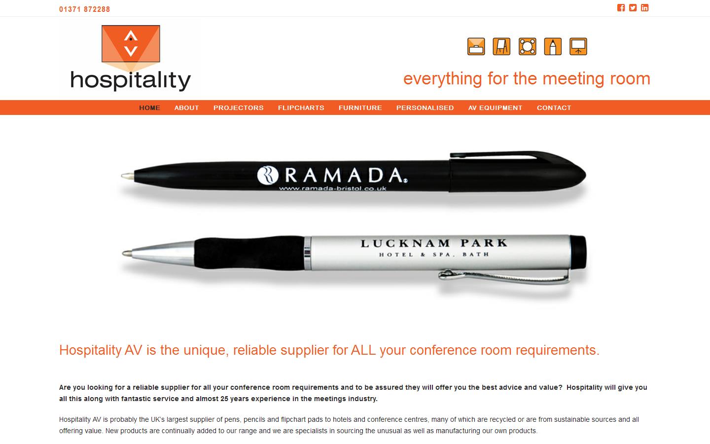 Hospitality a V Website