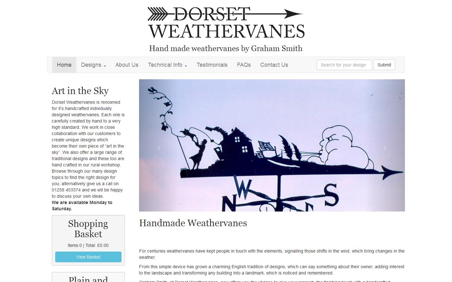 Dorset Weathervanes Website