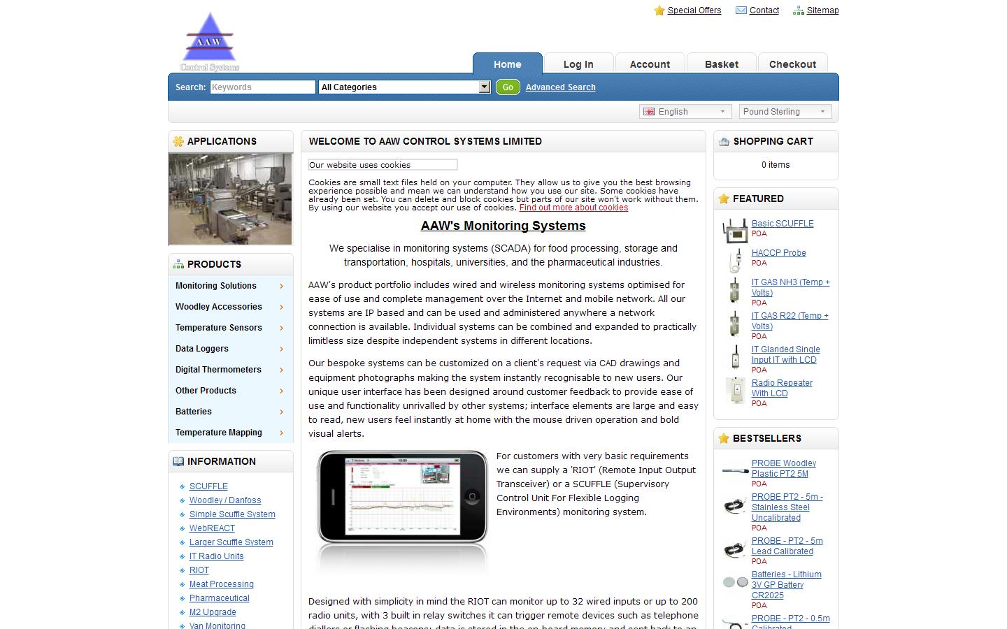 A A W Control Systems Ltd Website