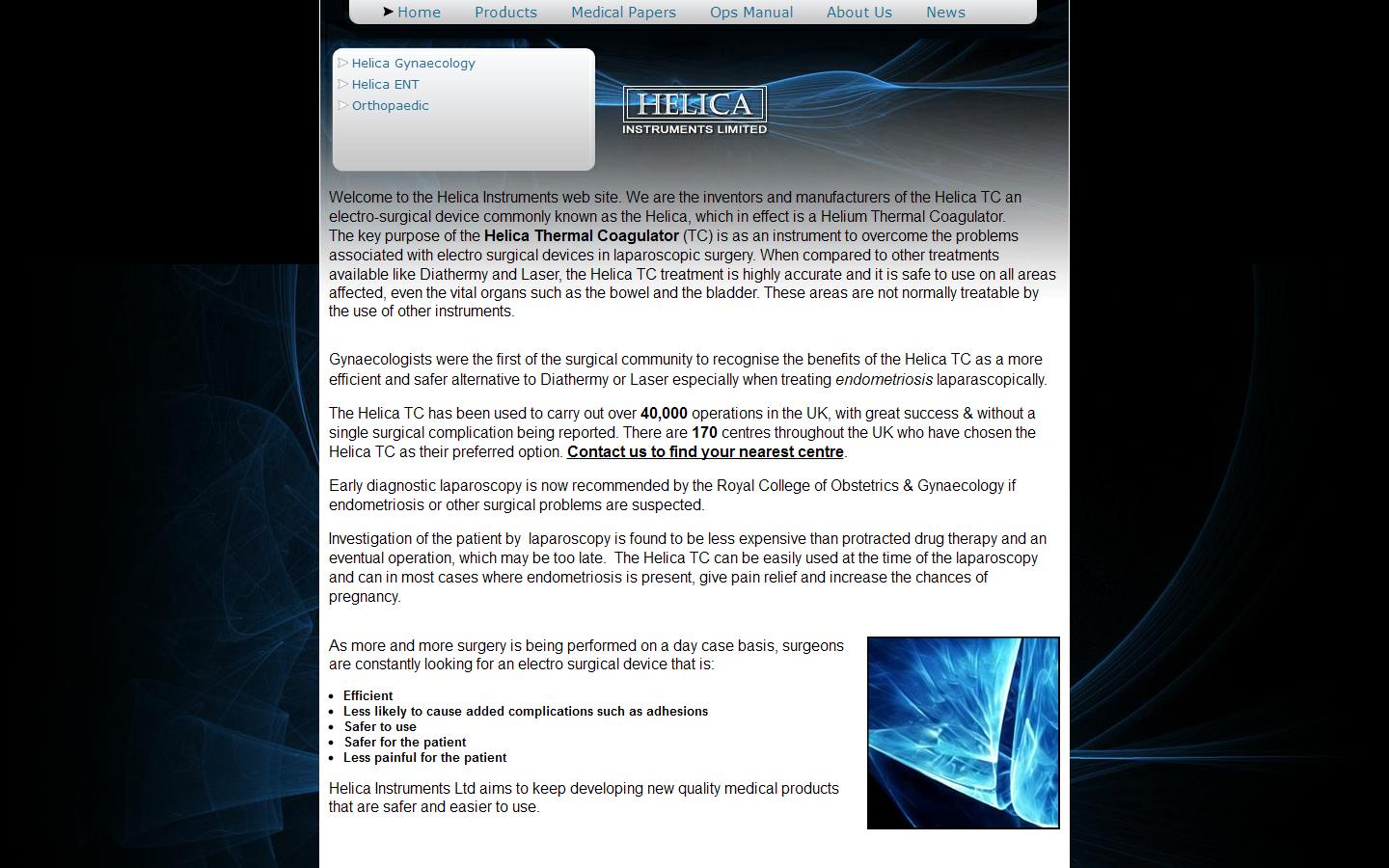 Helica Instruments Ltd Website