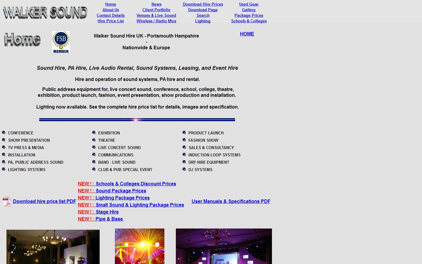 Walker Sound Ltd Website