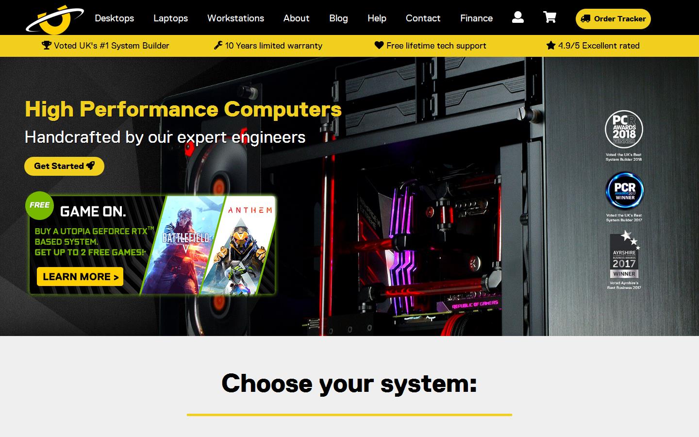 Utopia Computers Website