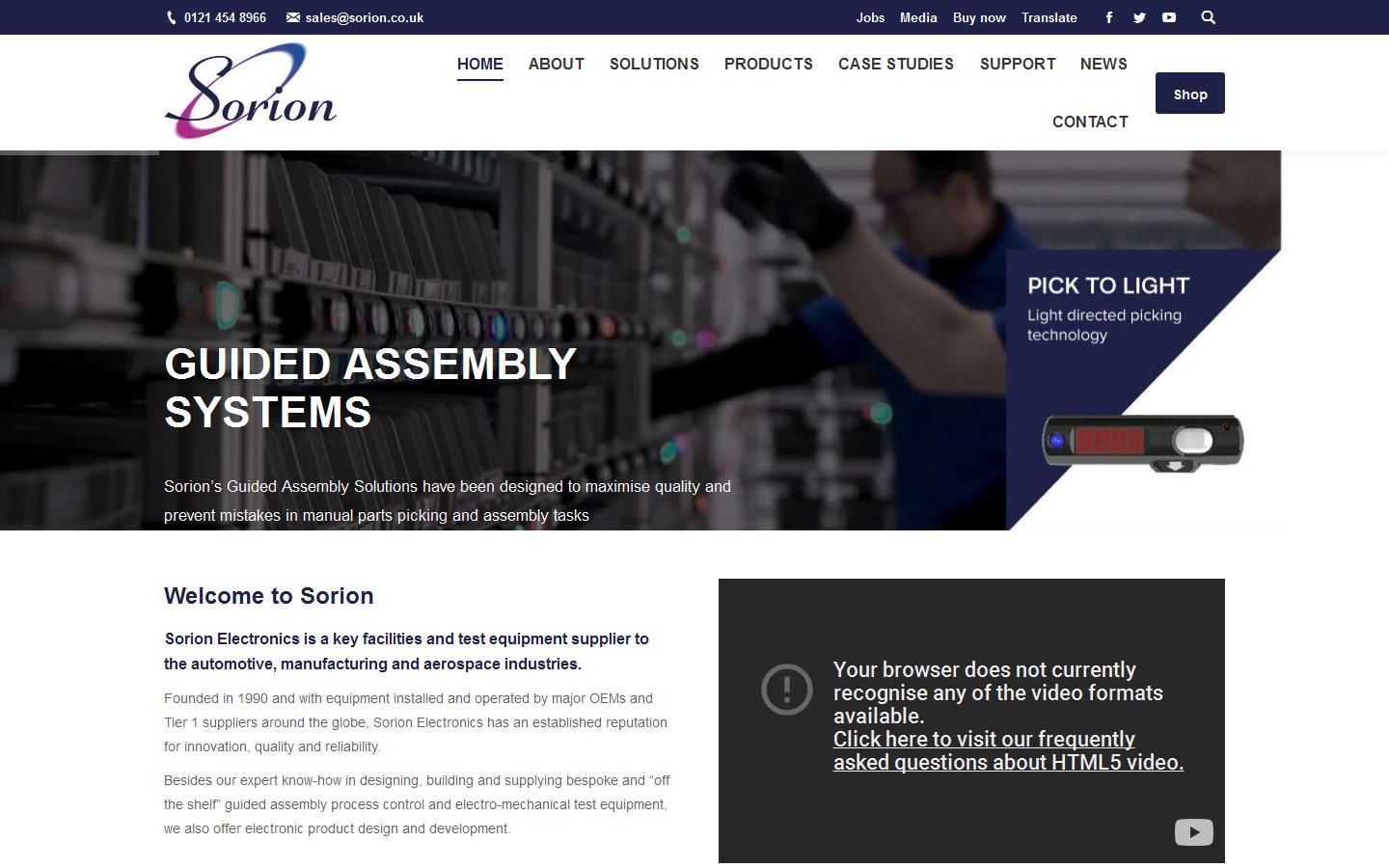 Sorion Website