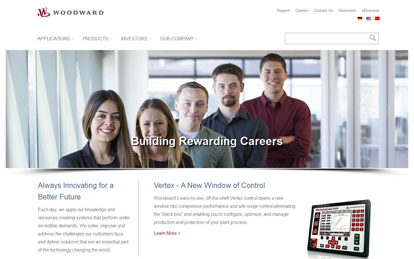 Woodward Aircraft Engine Systems Website