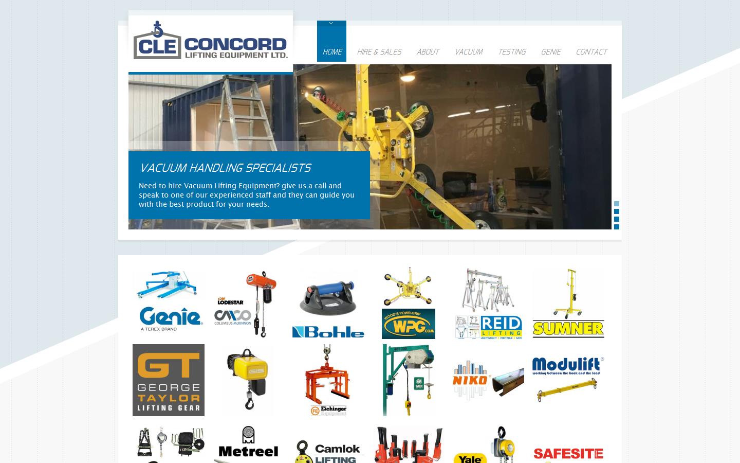 Concord Lifting Equipment Ltd Website