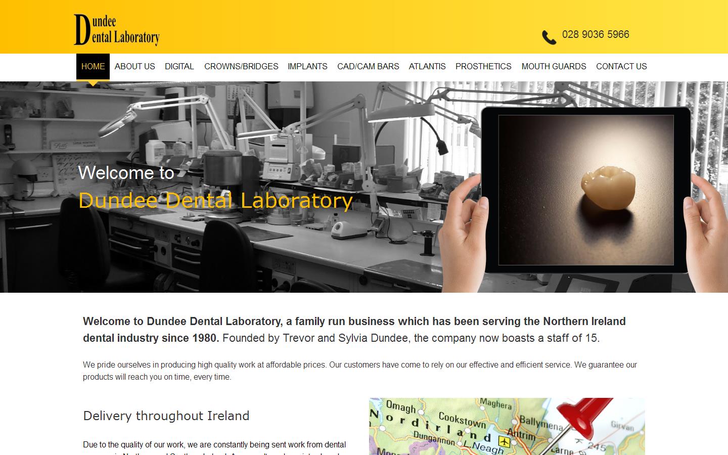 Dundee Dental Laboratory Website