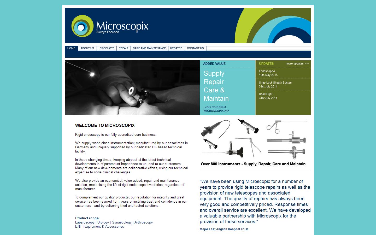 Microscopix Website