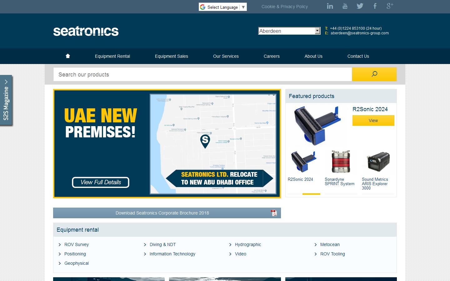 Seatronics Ltd Website