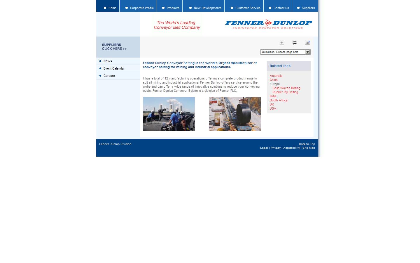 Fenner Dunlop Website