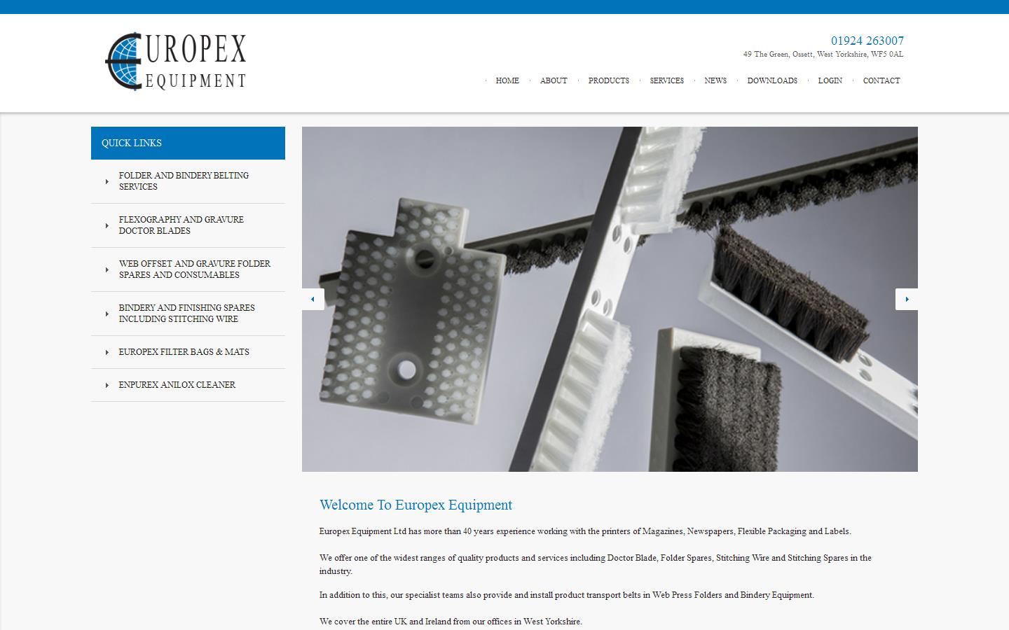Europex Equipment Website