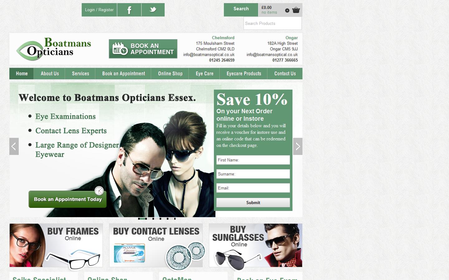Boatman''s Opticians Website