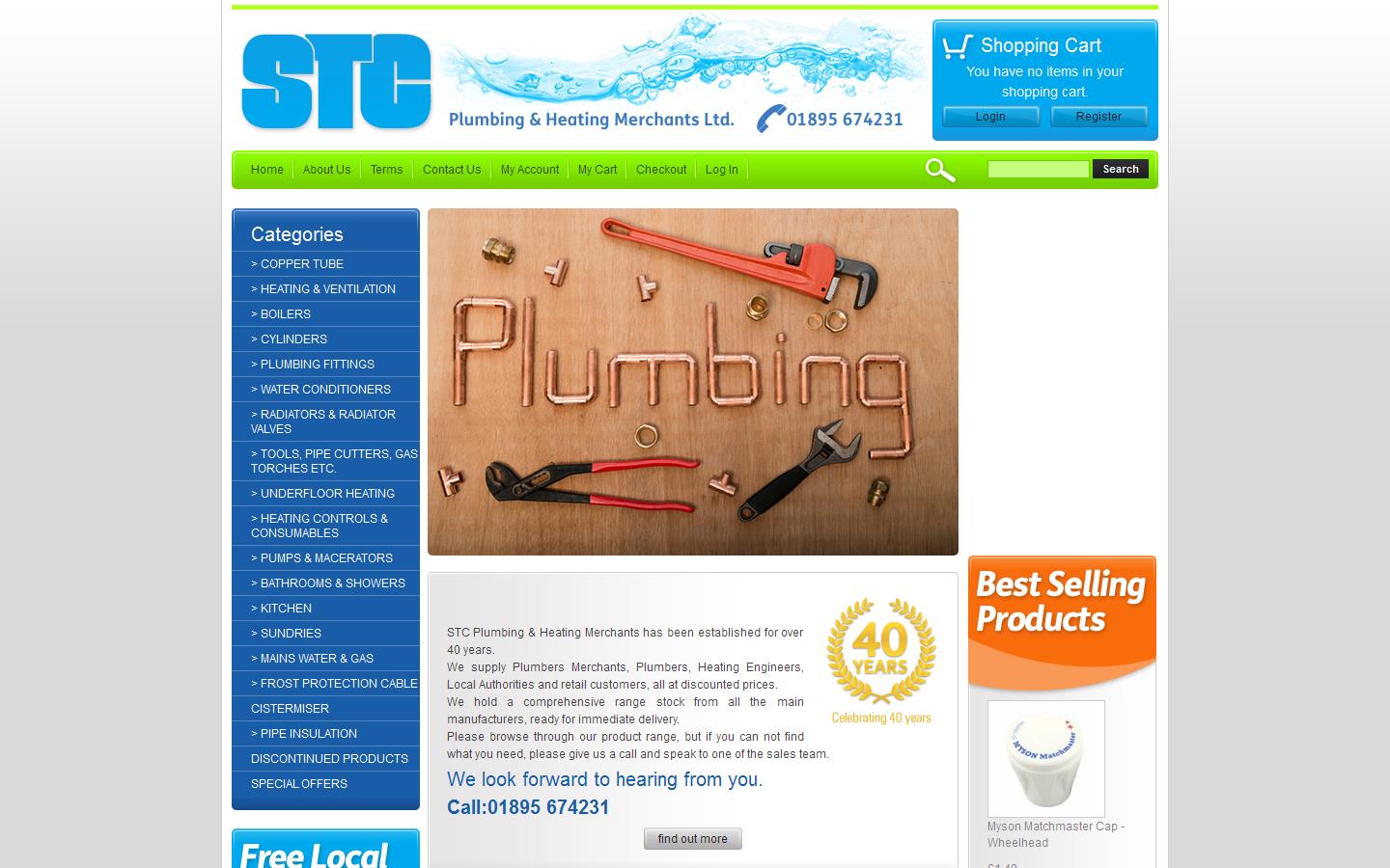 S T C Plumbing & Heating Merchants Ltd Website