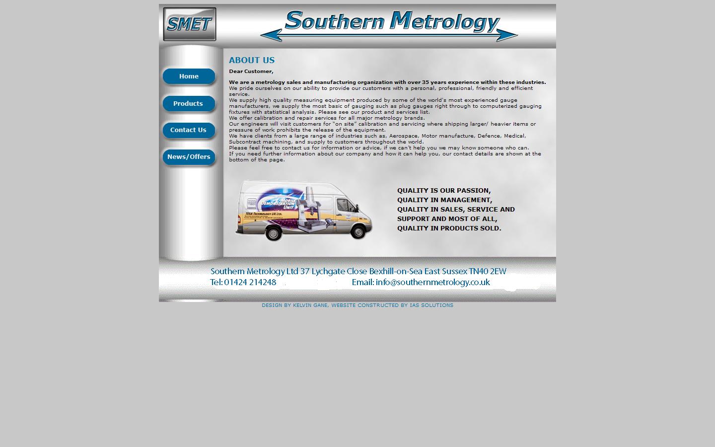Southern Metrology Ltd Website