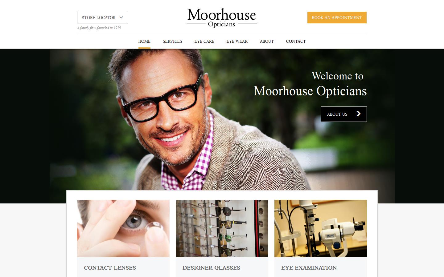 Moorhouse Opticians Ltd Website
