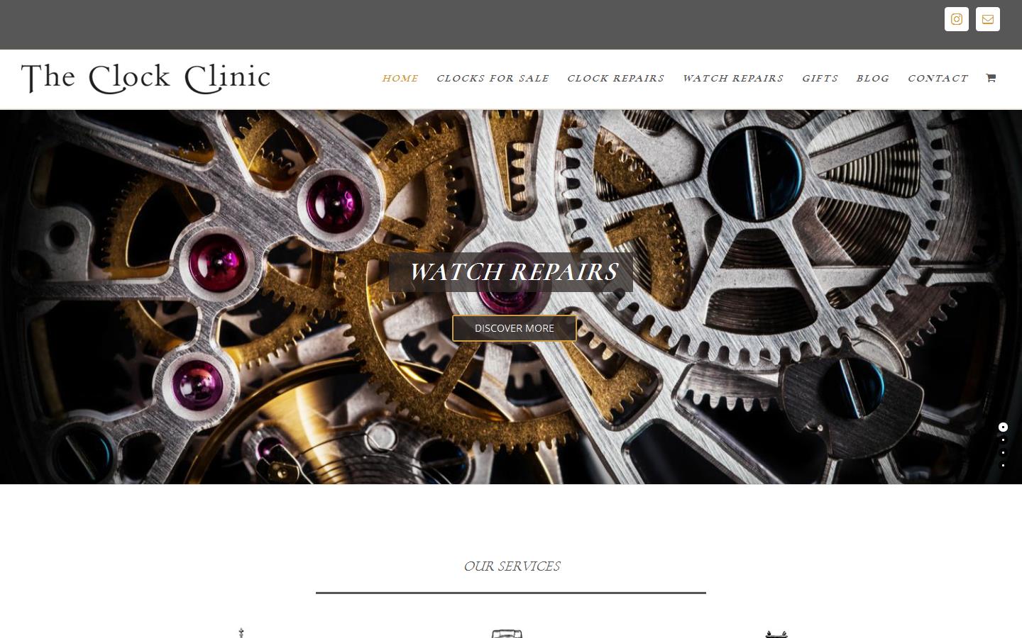 The Clock Clinic Website