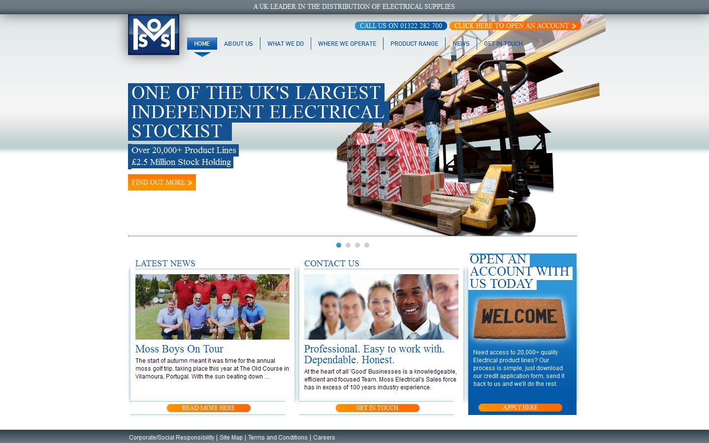 Moss Electrical Co. Ltd Website