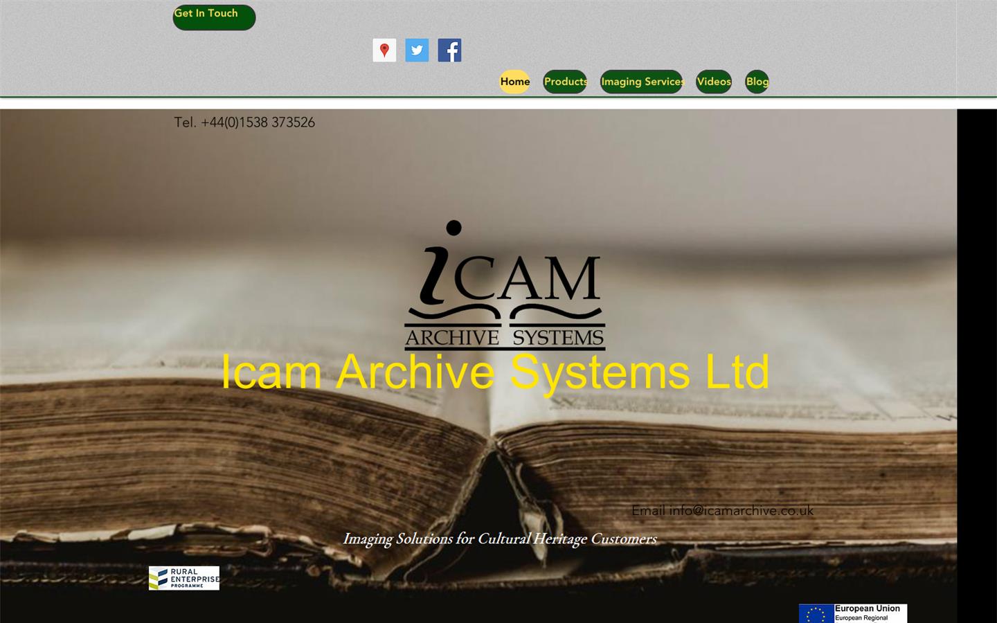Icam Archive Systems Ltd Website