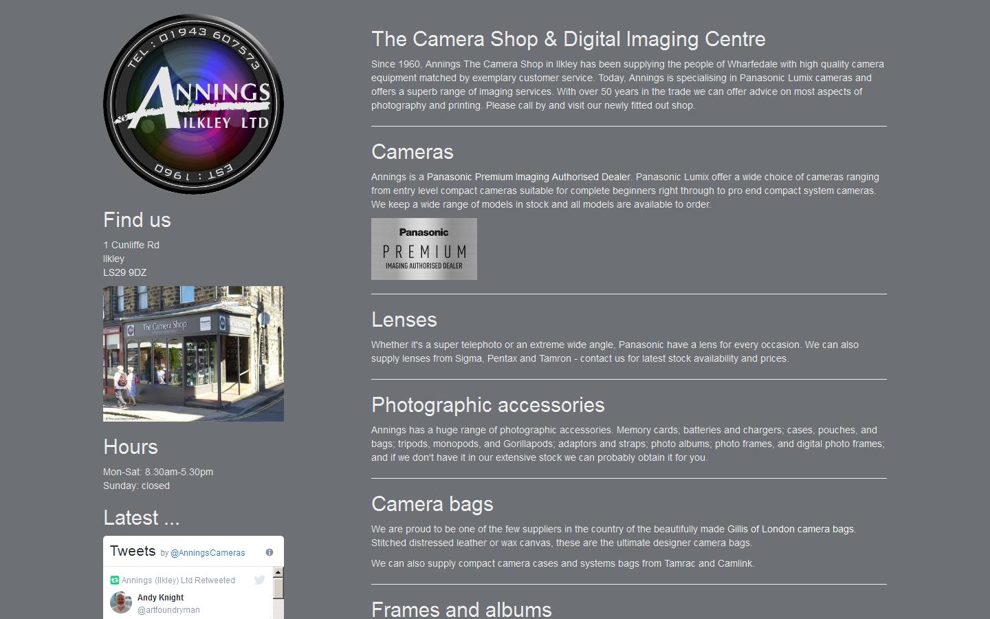 Annings Ilkley Ltd Website