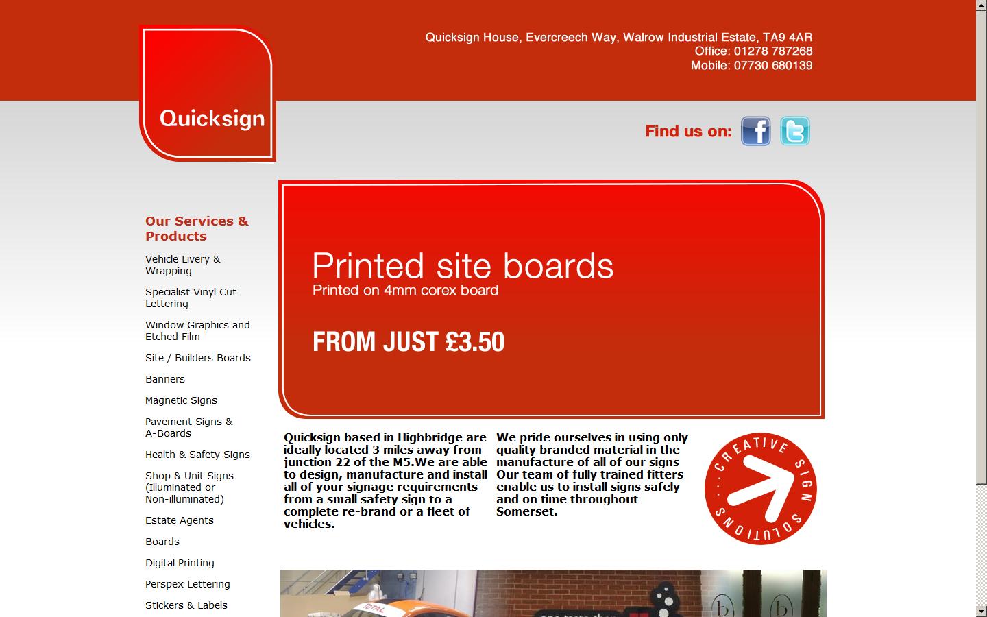 Quick-Sign & Design Website