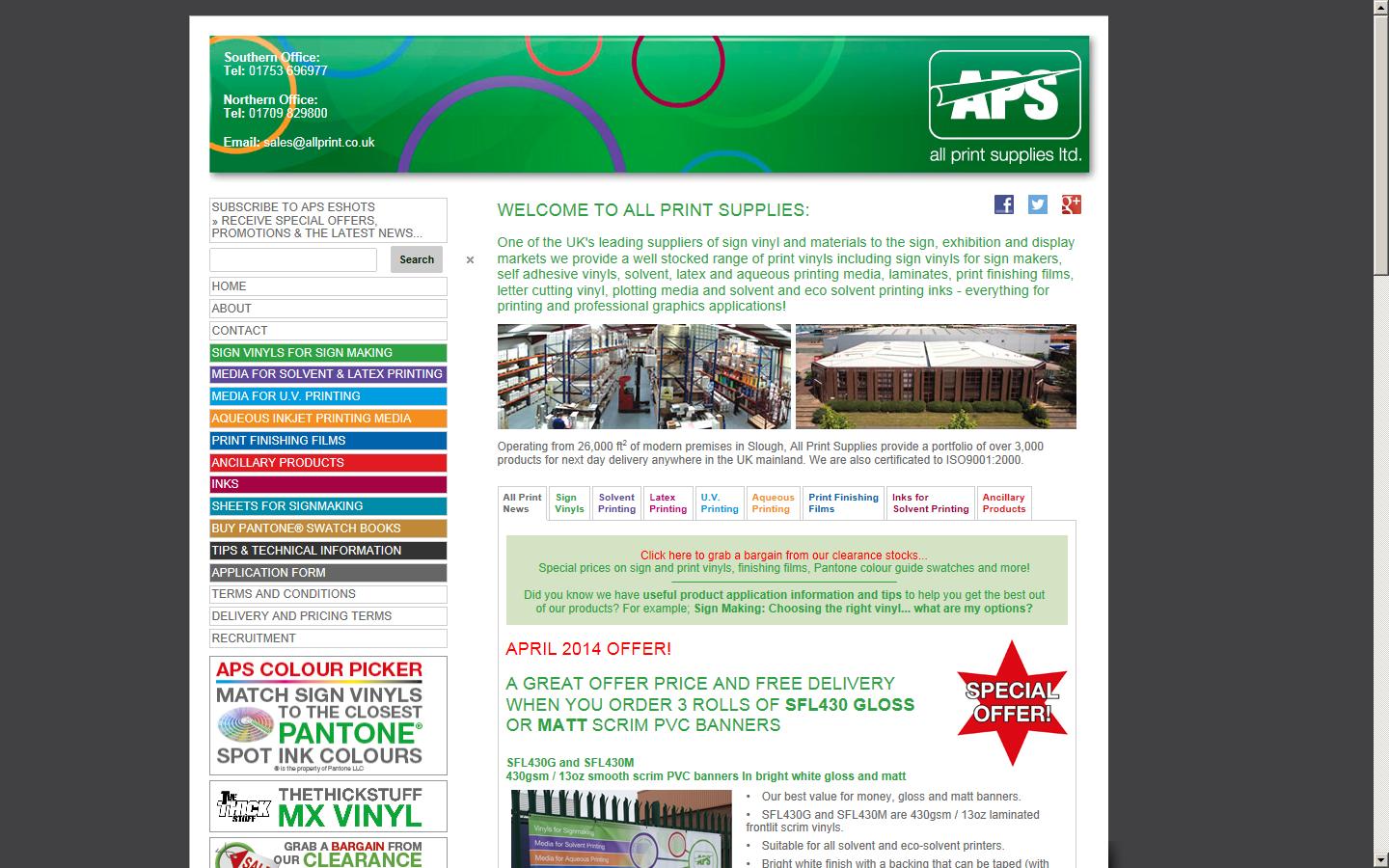 Allprint Ltd Website