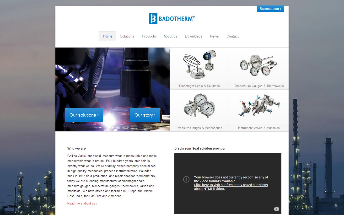 Badotherm Website