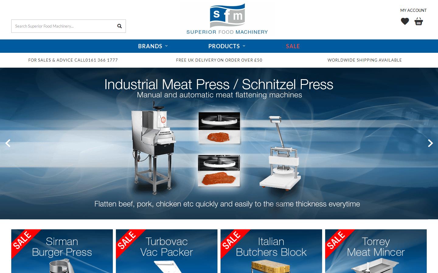 Superior Food Machinery Website