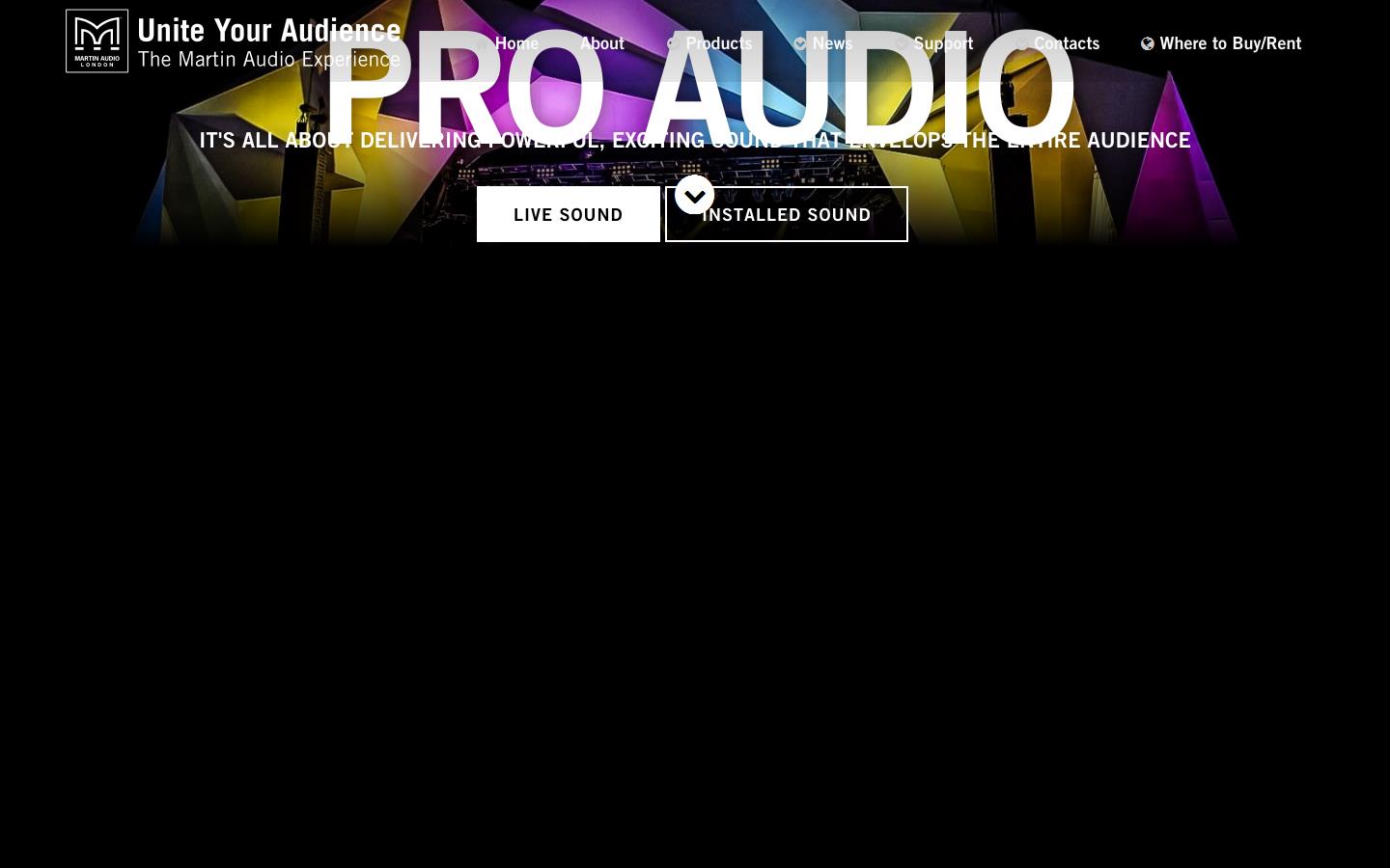 Martin Audio Ltd Website