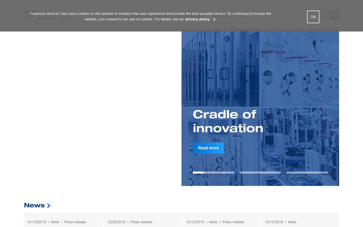 Fresenius Medical Care Website