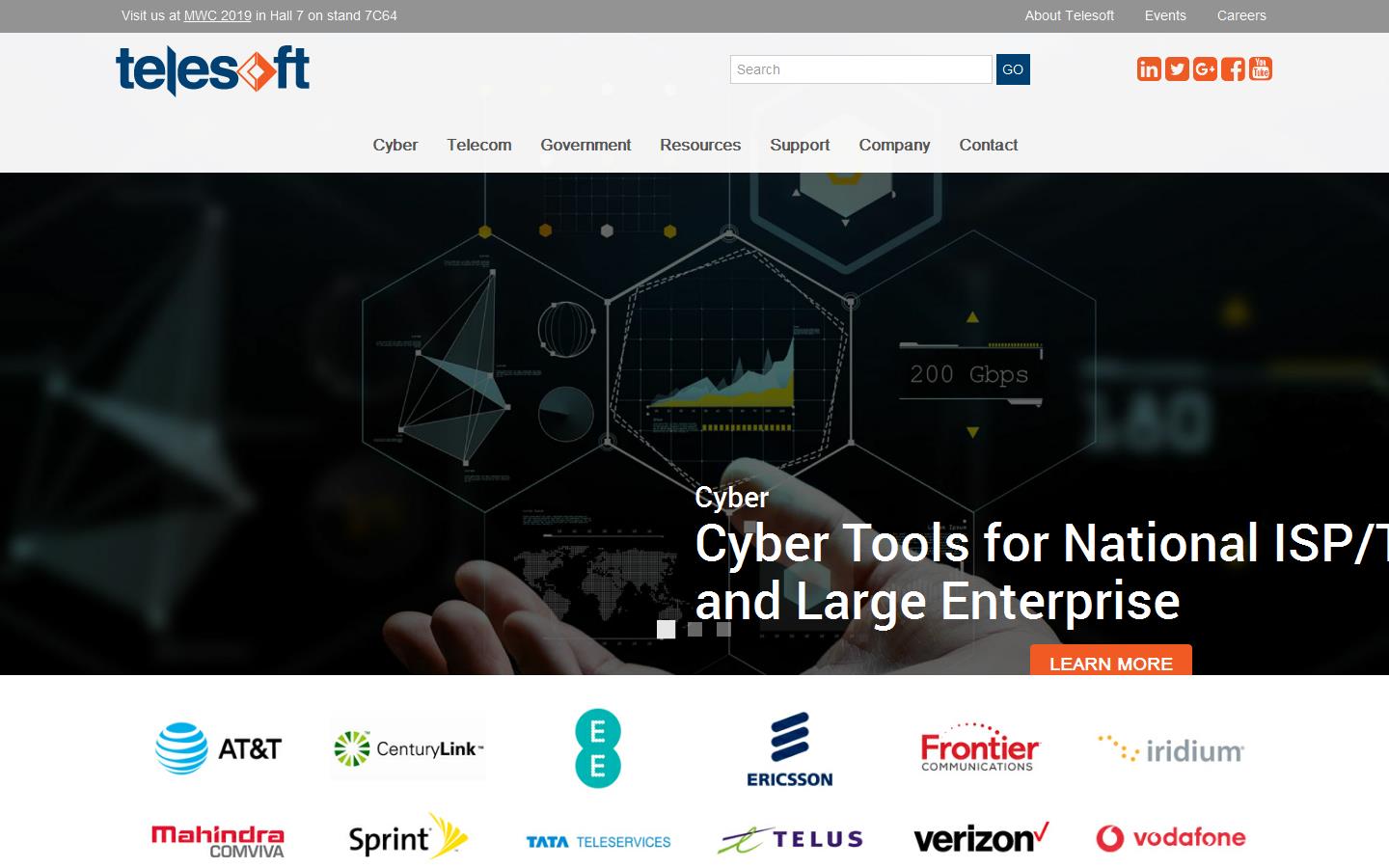 Telesoft Technologies Website
