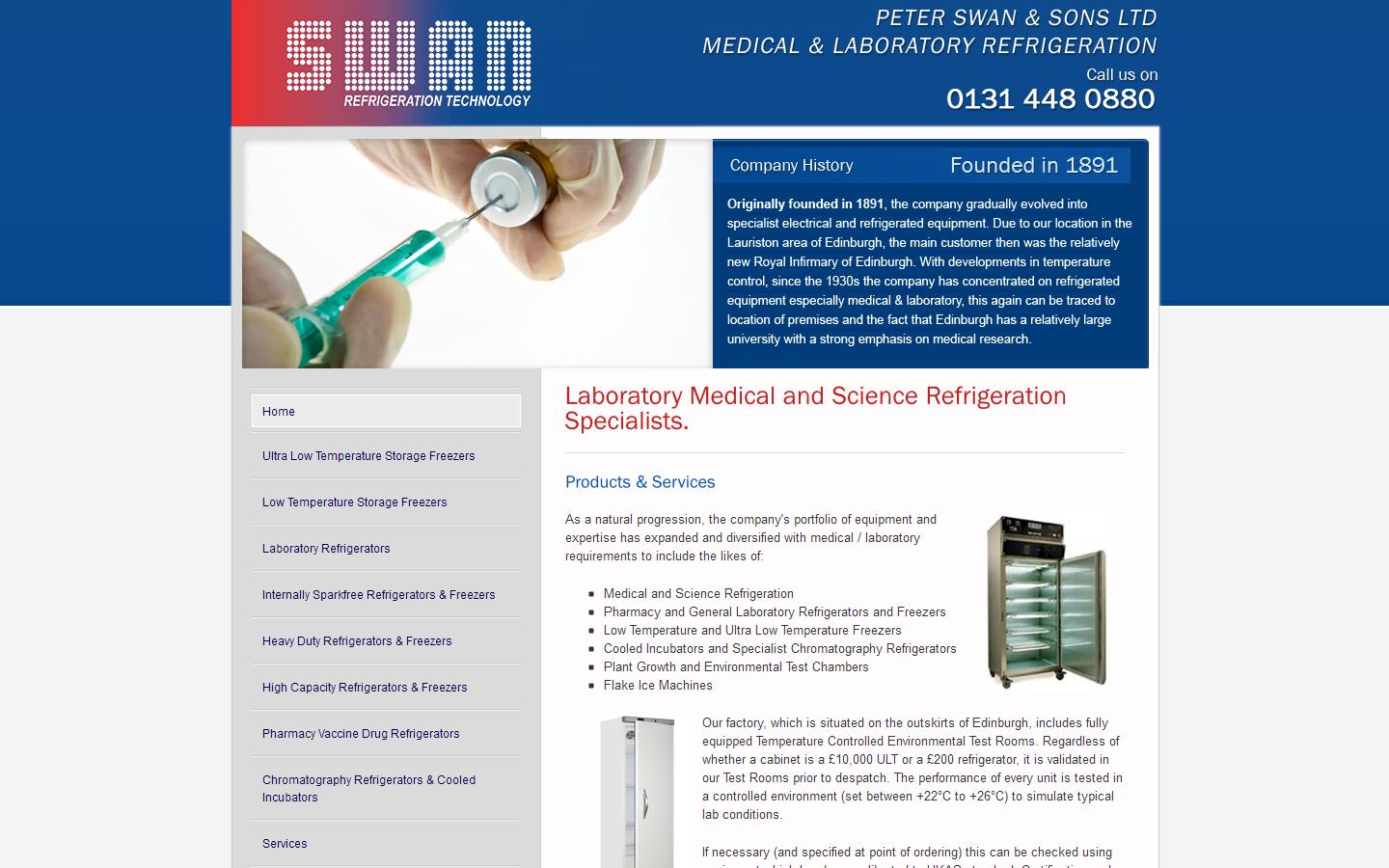 Peter Swan & Sons Ltd Website