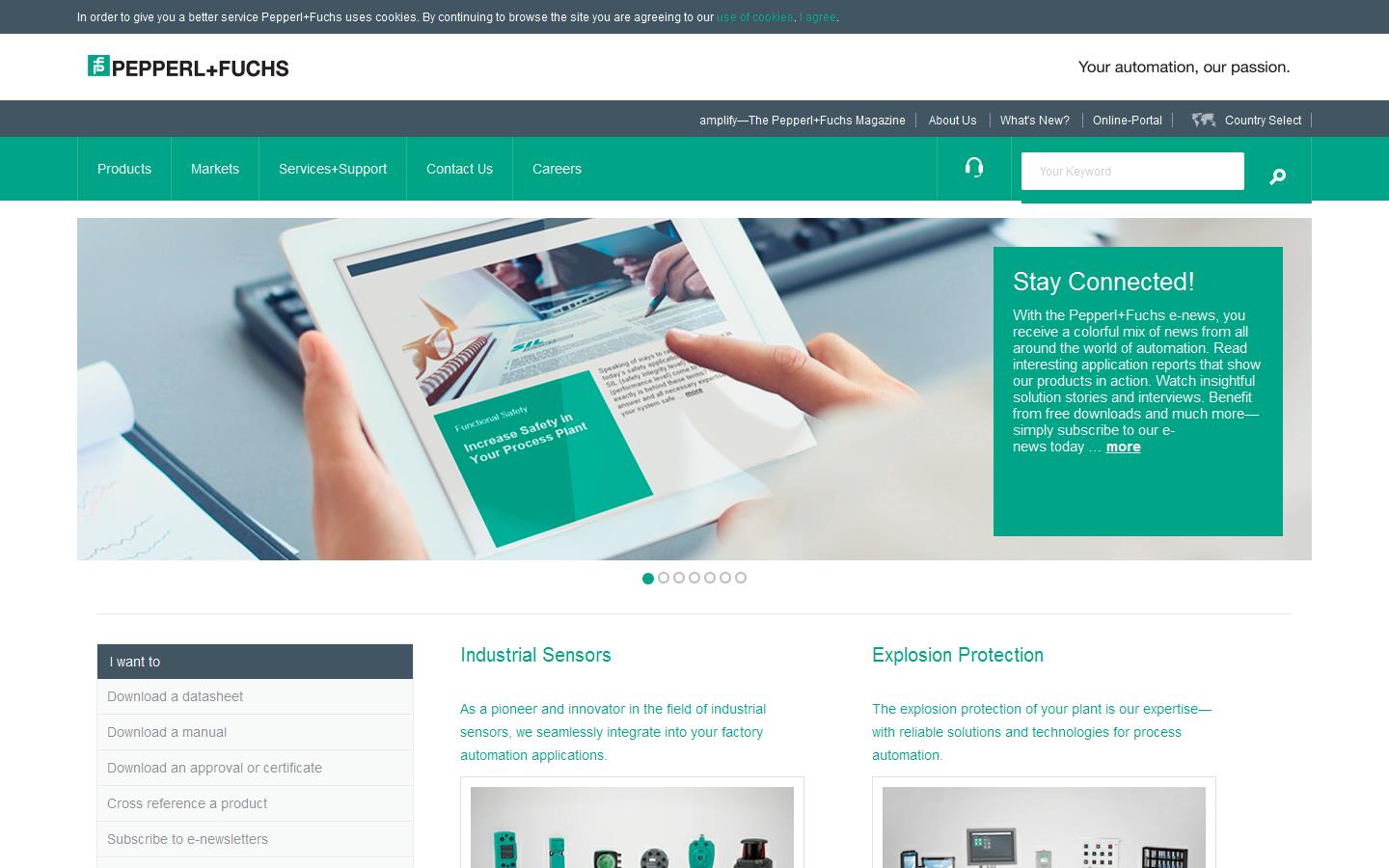 Pepperl & Fuchs GB Ltd Website