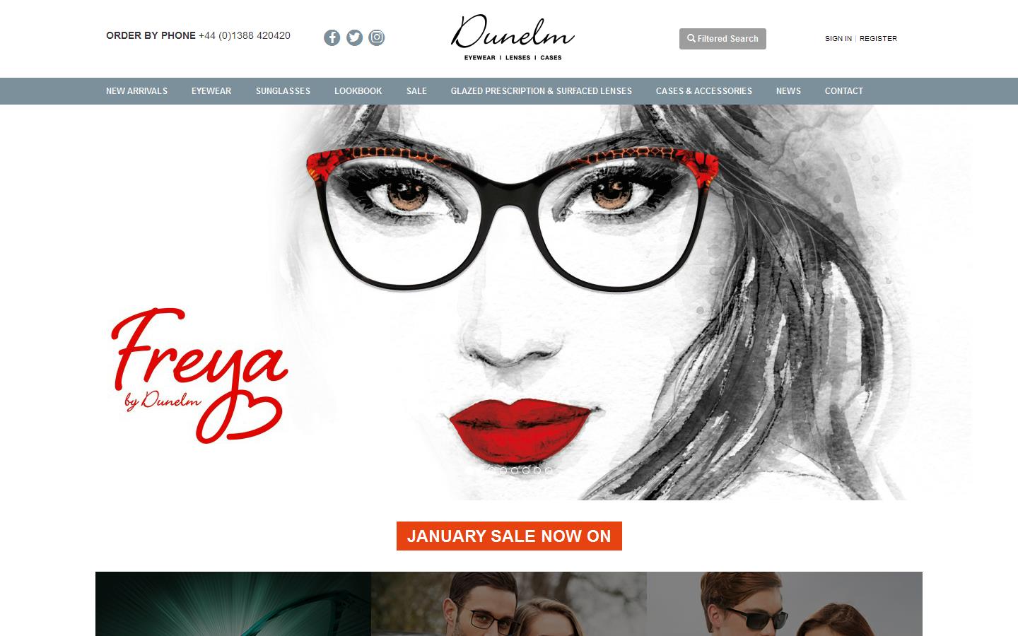 Dunelm Optical Website