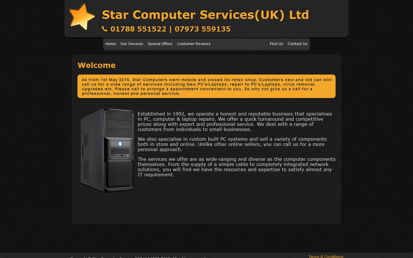 Star Computer Services UK Ltd Website