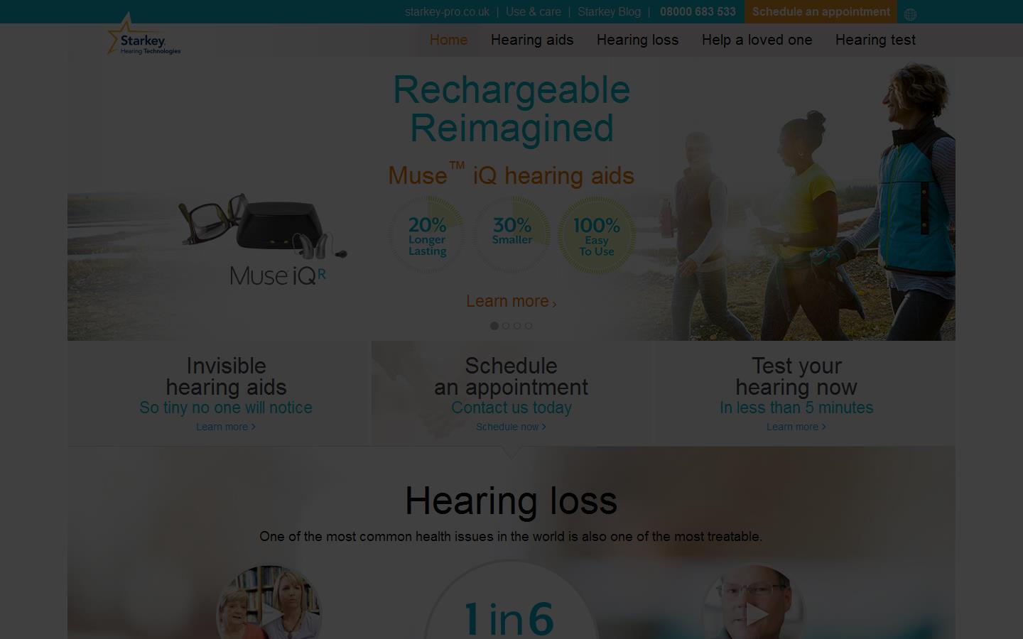 Starkey Hearing Technologies Website
