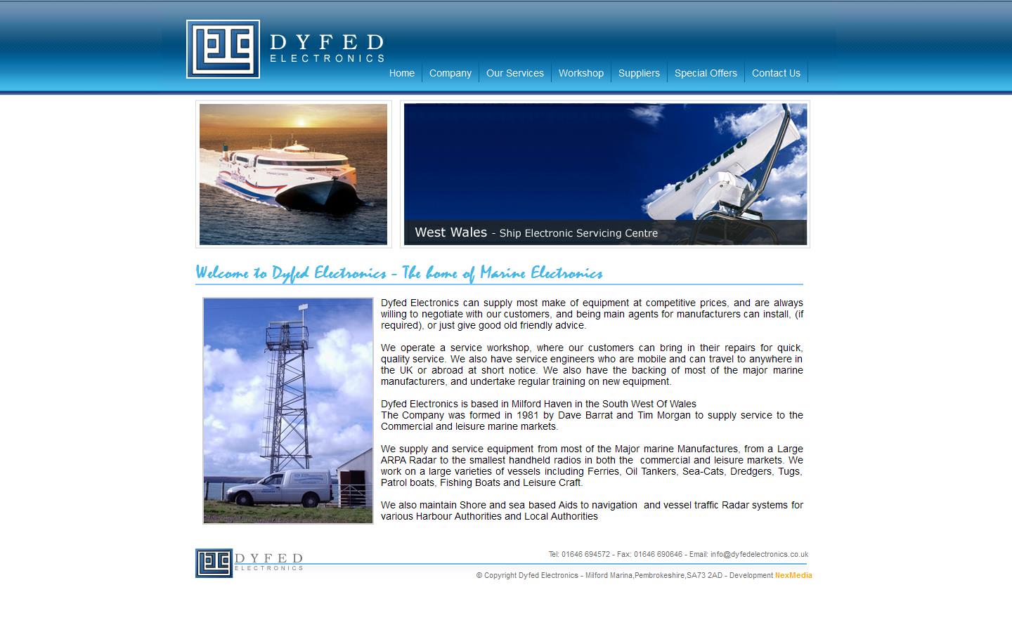 Dyfed Electronics Ltd Website