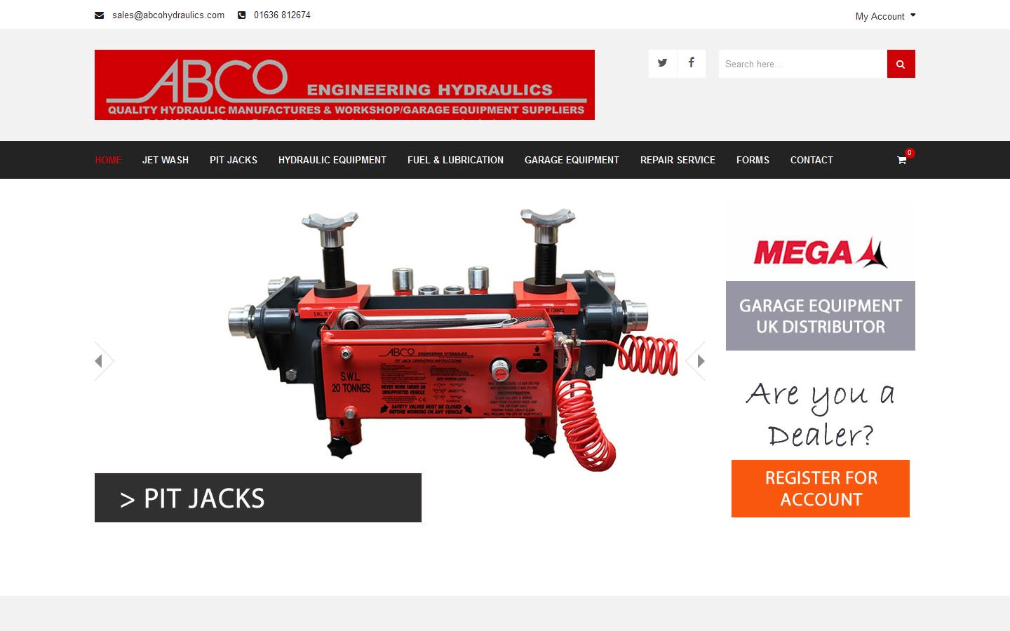 Abco Engineering Hydraulics Website