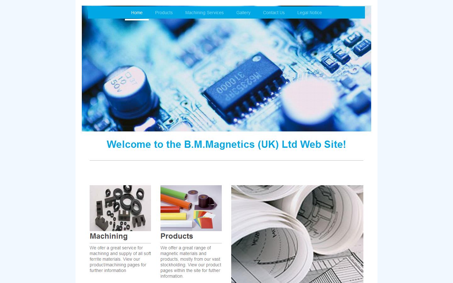 B M Magnetics UK Ltd Website