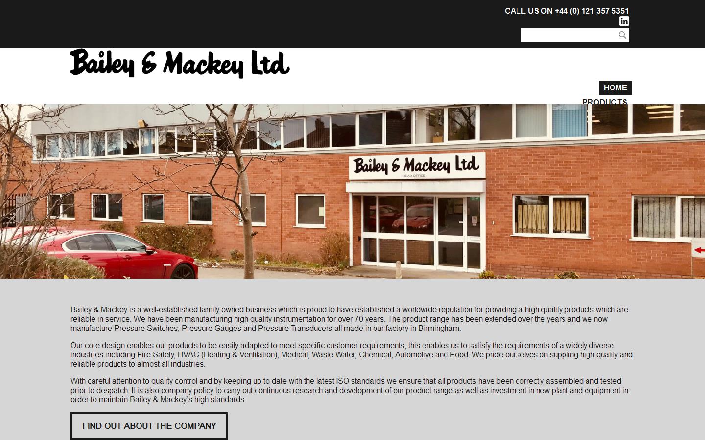 Bailey & Mackey Ltd Website