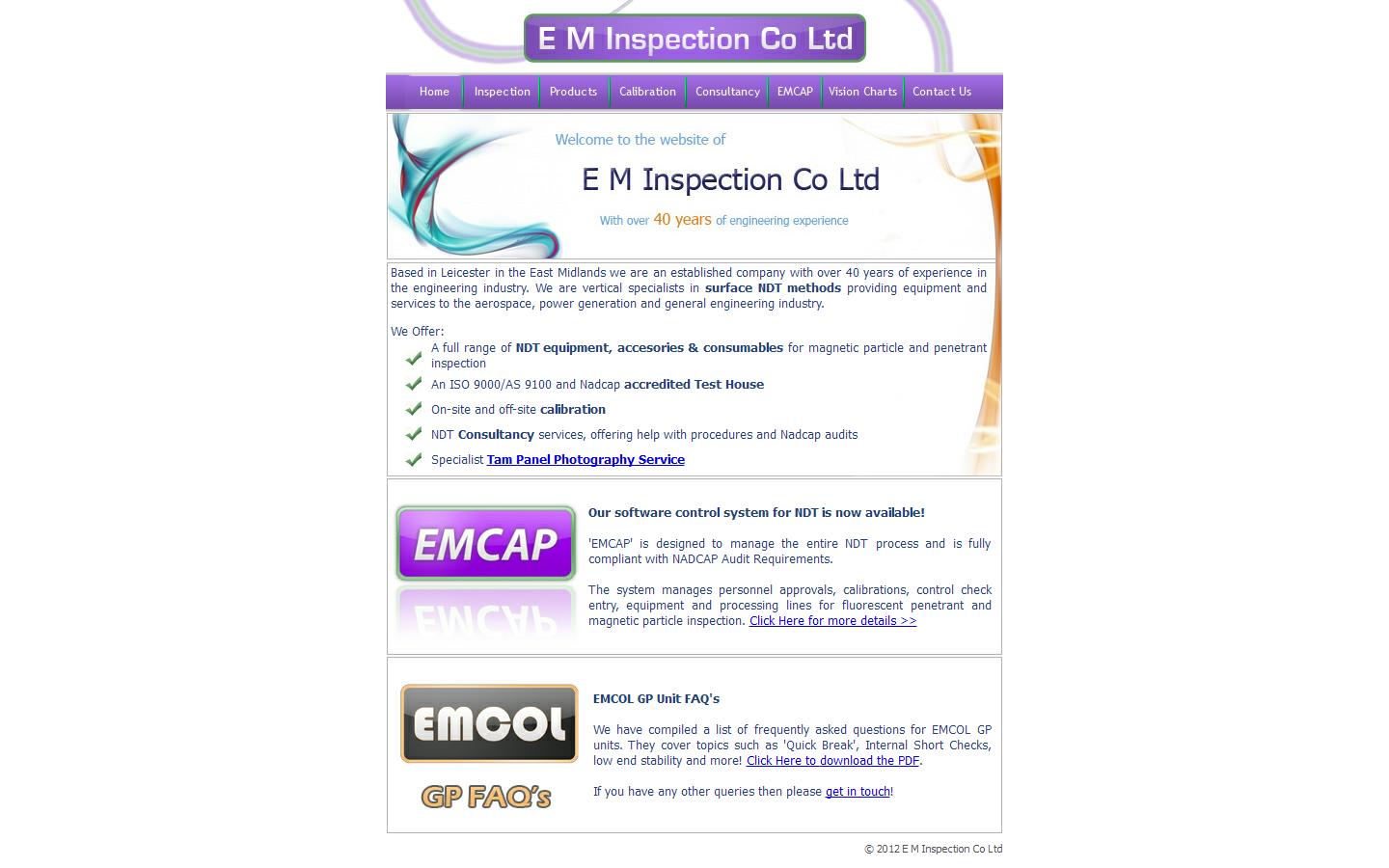 E M Inspection Co. Ltd Website